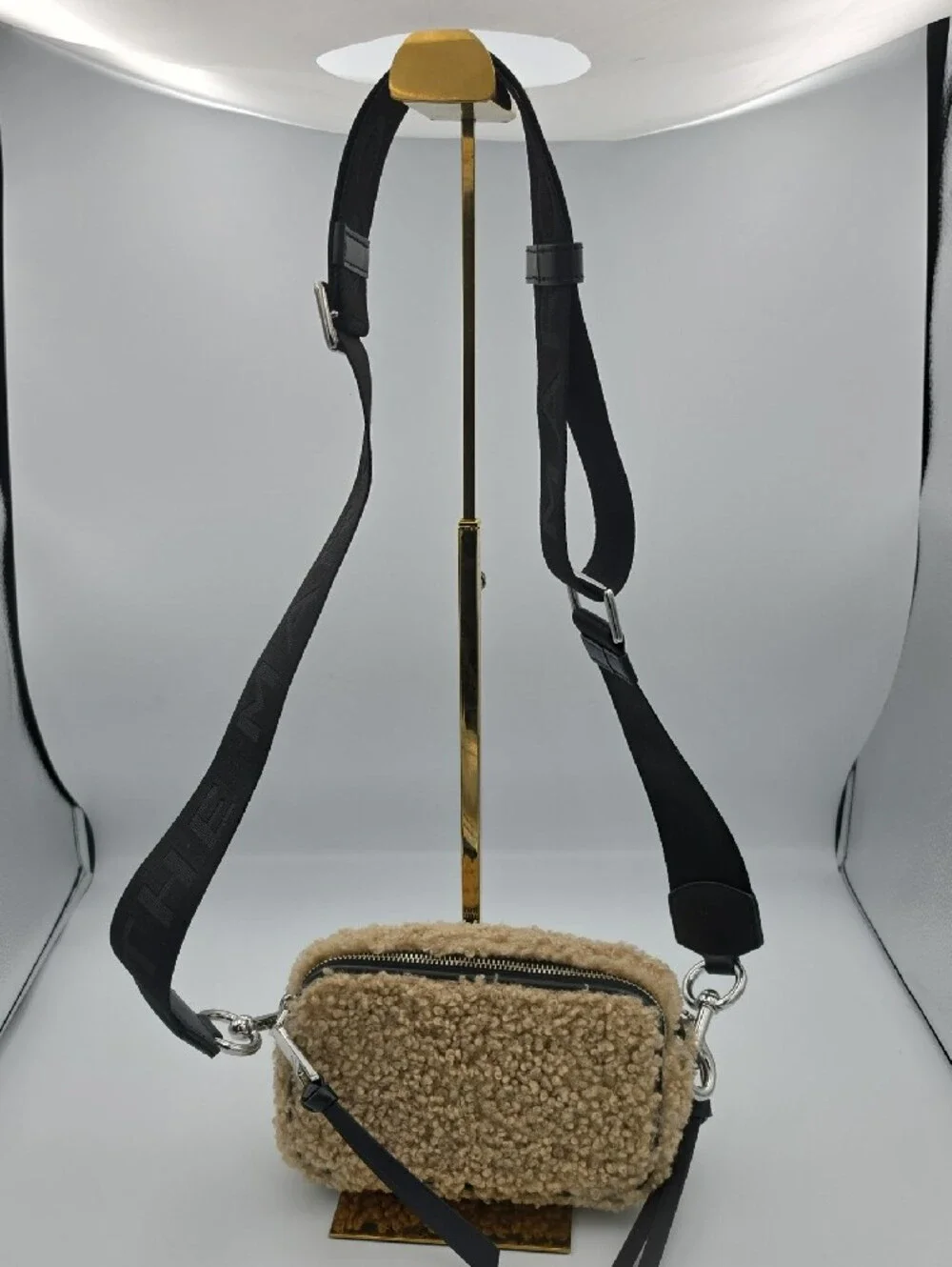 Marc Jacobs Beige Tan Sherpa Crossbody Small Camera Bag 